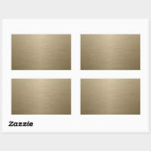 Brushed Bronze Rechteckiger Aufkleber (Blatt)