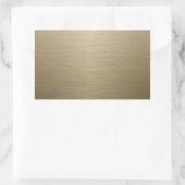 Brushed Bronze Rechteckiger Aufkleber (Tasche)