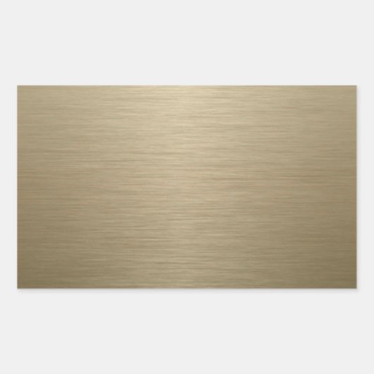 Brushed Bronze Rechteckiger Aufkleber (Vorderseite)