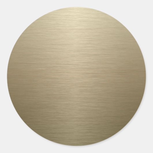 Brushed Bronze Runder Aufkleber (Vorderseite)