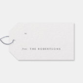 Brushed Copper Happy Holidays Weihnachtsgeschenk T Geschenkanhänger (Rückseite Horizontal)