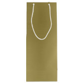 Brushed Deep Gold Geschenktüte Für Weinflaschen (Rückseite)