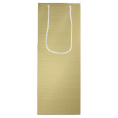 Brushed Deep Gold Geschenktüte Für Weinflaschen (Vorderseite)
