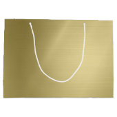 Brushed Deep Gold Große Geschenktüte (Rückseite)