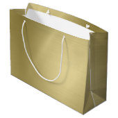 Brushed Deep Gold Große Geschenktüte (Rückseite Schrägansicht)