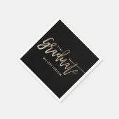 Brushed Glimmer EDITABLE FARBE Abschluss Napkins Serviette (Ecke)