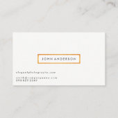 Brushed Gold Glitzer Visitenkarte (Rückseite)