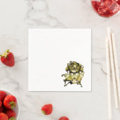 Brushed Gold Mardi Gras Masquerade Serviette (Beispiel)