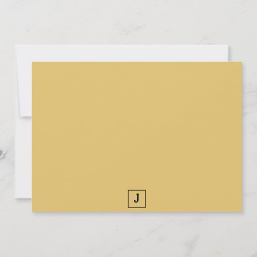 Brushed Gold Retro Bold Serif Desk Name Plate Mitteilungskarte (Rückseite)