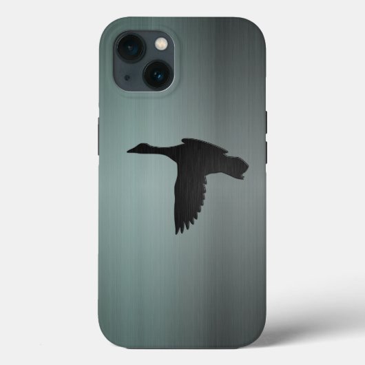 Brushed Gun Metal - Mallard Duck in Flight Case-Mate iPhone Hülle (Rückseite)