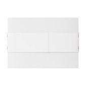 Brushed Hibiskus Floral Wedding Einladungsbanderole (Rückseitenbeispiel)