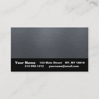 Brushed Metal Business Cards (machen Sie sich selb Visitenkarte