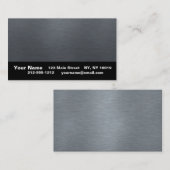 Brushed Metal Business Cards (machen Sie sich selb Visitenkarte (Vorne/Hinten)