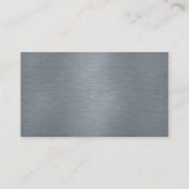 Brushed Metal Business Cards (machen Sie sich selb Visitenkarte (Rückseite)