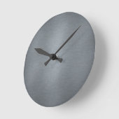 Brushed Metal Clock Runde Wanduhr (Winkel)