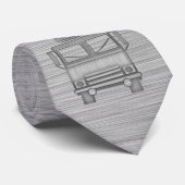 Brushed Metal-Look Feuerzug Krawatte (Gerollt)