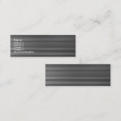 Brushed Metal Mini Visitenkarte (Vorne/Hinten)