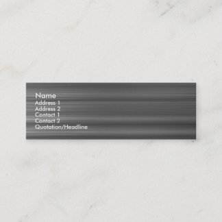 Brushed Metal Mini Visitenkarte