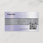 Brushed Metal | QR Business Card Visitenkarte (Rückseite)