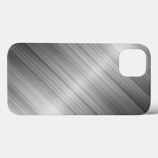 Brushed Metal Textur Case-Mate iPhone Hülle (Rückseite (Horizontal))