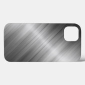 Brushed Metal Textur Case-Mate iPhone Hülle (Rückseite (Horizontal))