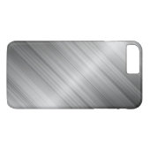Brushed Metal Textur Case-Mate iPhone Hülle (Rückseite (Horizontal))