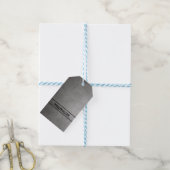 Brushed Metal Textur Geschenkanhänger (Mit Garn)