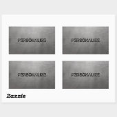 Brushed Metal Textur Rechteckiger Aufkleber (Blatt)