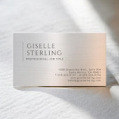 Brushed Metal Visitenkarte