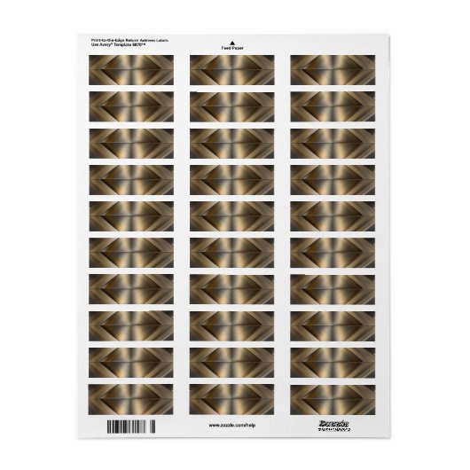 Brushed Metallic Geometric Diamond Pattern (Vorne)