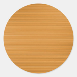 Brushed Ochre Tan Runder Aufkleber