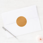 Brushed Ochre Tan Runder Aufkleber (Umschlag)