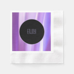 Brushed Petals Lavender Paper Napkin Elegant Flo Serviette