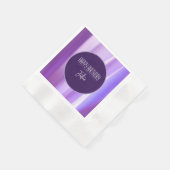 Brushed Petals Lavender Paper Napkin | Elegant Flo Serviette (Ecke)