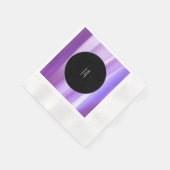 Brushed Petals Lavender Paper Napkin | Elegant Flo Serviette (Ecke)
