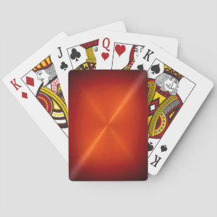 Brushed Red Metal Playing Cards Spielkarten
