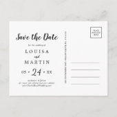 Brushed Tan Frohe Weihnachten Save the Date Foto (Rückseite)