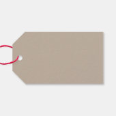 Brushed Tan Happy Everything Family Holiday Geschenkanhänger (Rückseite Horizontal)