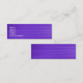 Brushed Violet Mini Visitenkarte (Vorne/Hinten)
