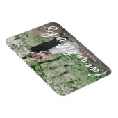 Brushed Wedding Danke Foto Magnet (Rechte Seite)