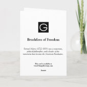 Brushfire of Freedom Birthday Card Karte (Rückseite)