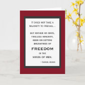 Brushfire of Freedom Birthday Card Karte (Gelbe Blume)