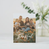 Brushful Erntedank Foto-Karte Postkarte (Stehend Vorderseite)
