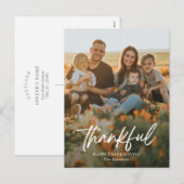 Brushful Erntedank Foto-Karte Postkarte (Vorne/Hinten)