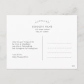 Brushful Erntedank Foto-Karte Postkarte (Rückseite)