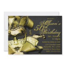 Brushgold Masquerade Geburtstag