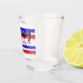 Brushhub Happy 4. Juli American Flag Festival Schnapsglas (Rechts)
