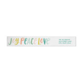 Brushhub Joy Peace Liebe Wraparound Labels (Person)