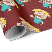 Brushing Teeth Geschenkpapier (Rolleneckpunkt)
