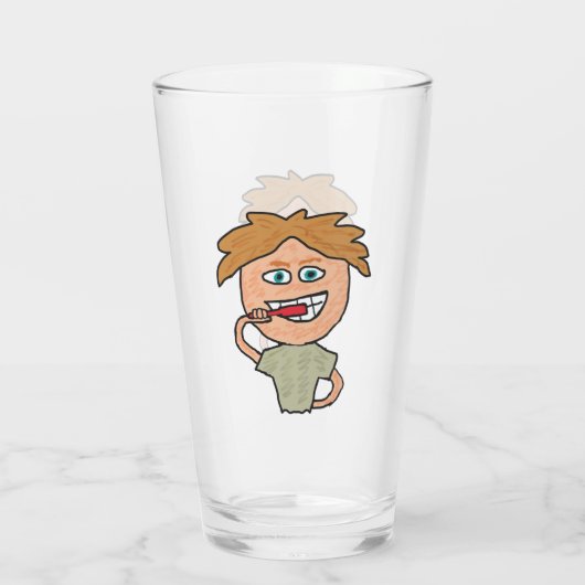 Brushing Teeth Glas (Rückseite)